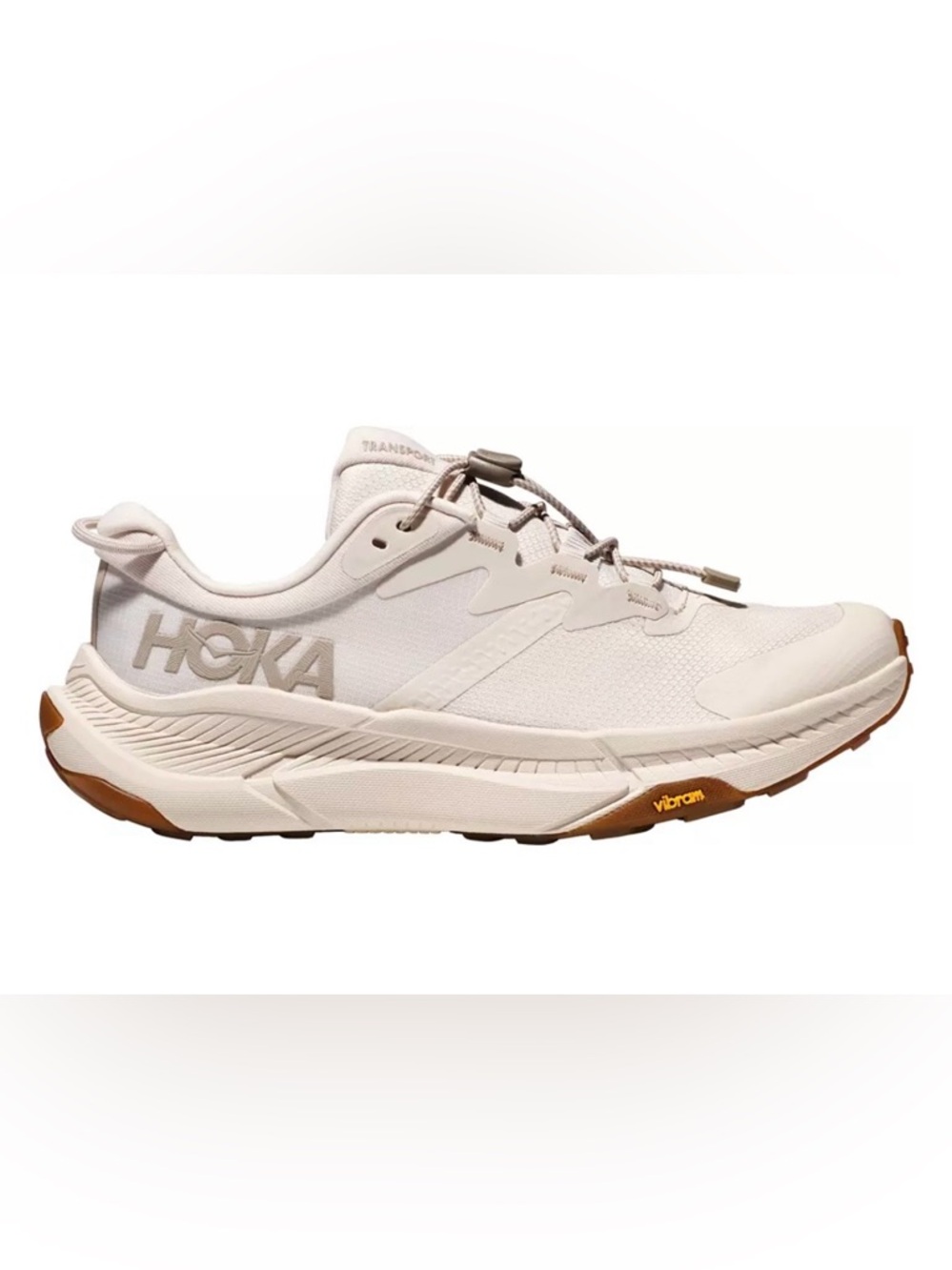 Hoka Transport Eggnog Athletic Running Shoes Hiking Sneakers 1123154 EGG NEW - Picture 3 of 9